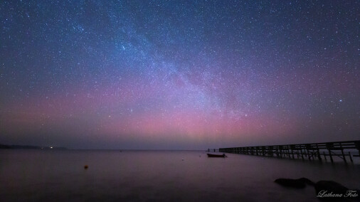 270219 Nordlys på Ordrup strand