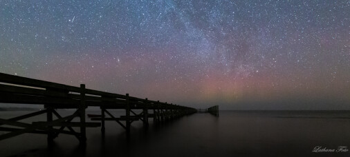 270219 Nordlys i disen ved Ordrup bro