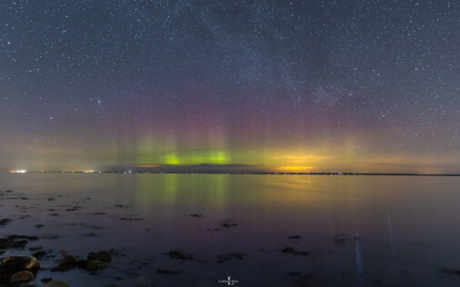 Nordlys 260322 Stranden 1