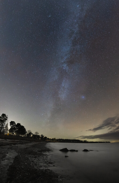 mælkevej på ordrup Strand 181219